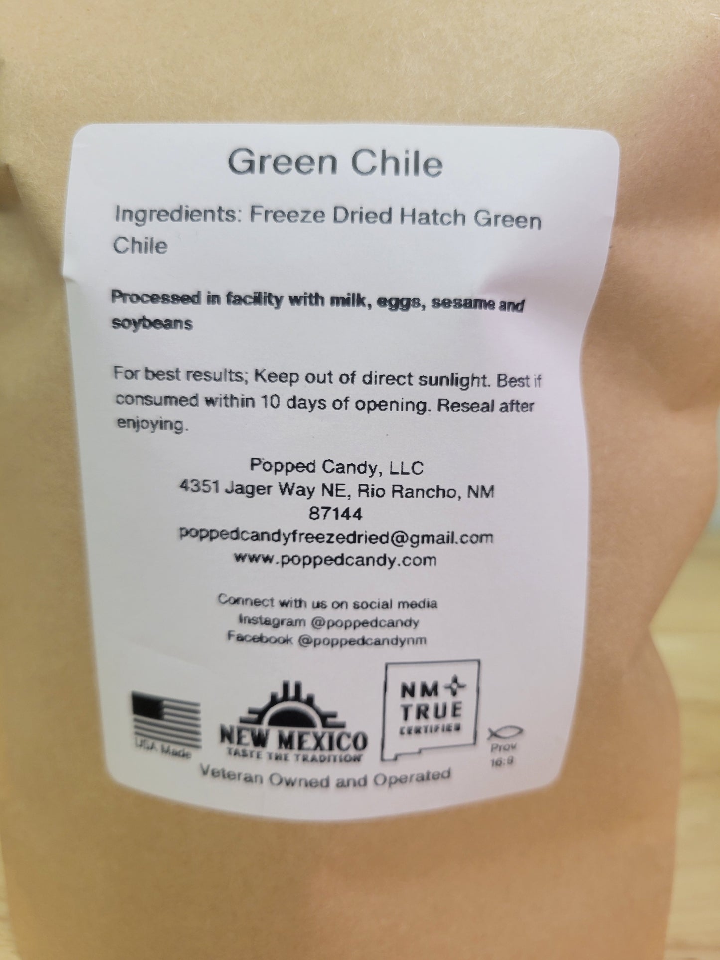 Large Chopped Hatch Green Chile