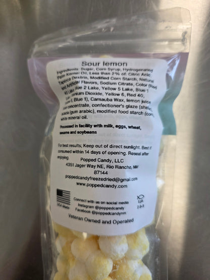 Tart lemon crunch bites
