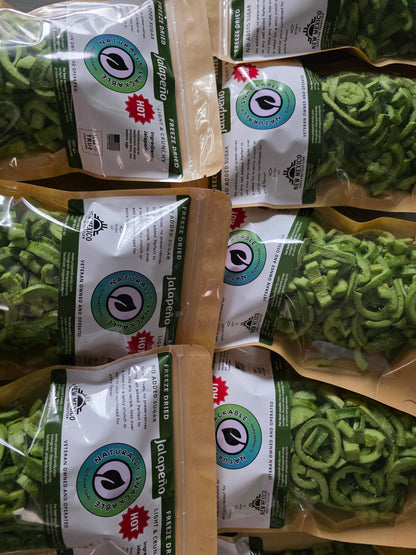 Freeze dried jalapeños